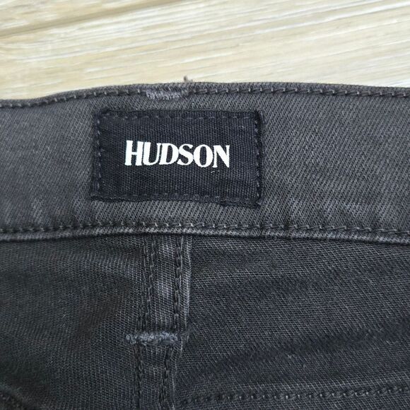 Hudson Colby Ankle Moto Skinny Cargo black stretch size 32 - Picture 4 of 11